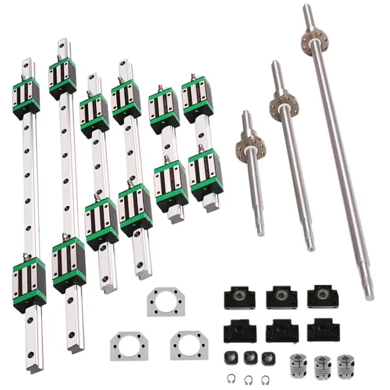 Hgr20 Linear Guide Rail Ballscrew Set - 6 Sätze HGR20 Linearführungsschiene 400 700