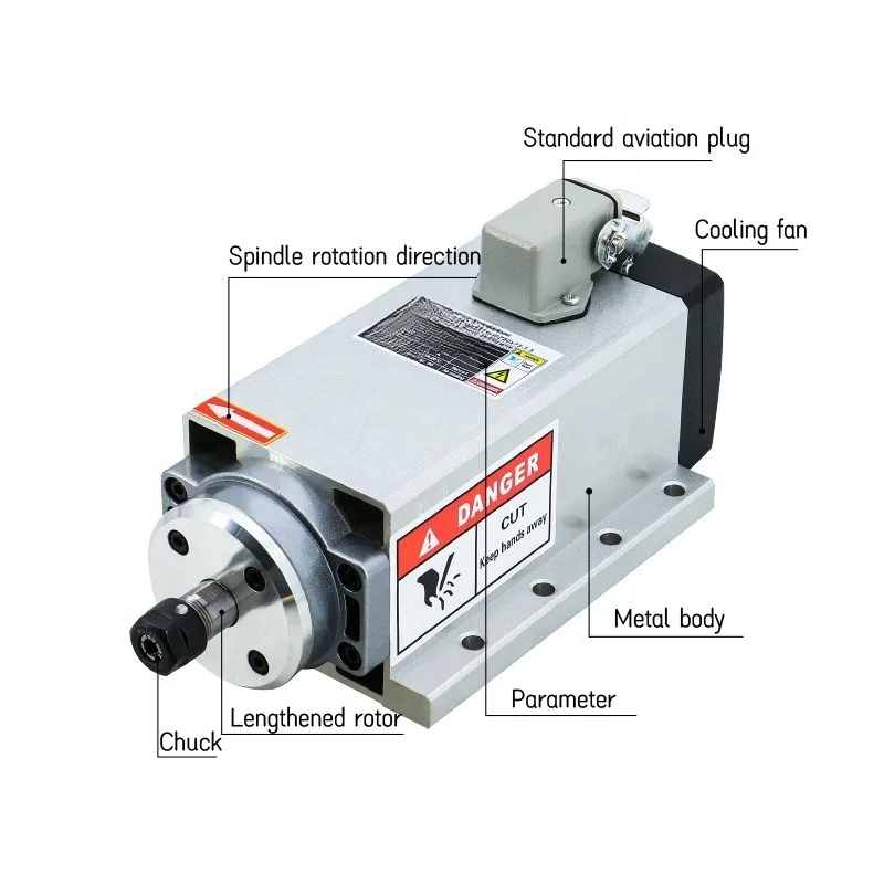 Fräsmaschinen-Spindelmotor 2,2 – Er20 Collet Chuck Spindle Motor 220V Bewertung und Preis