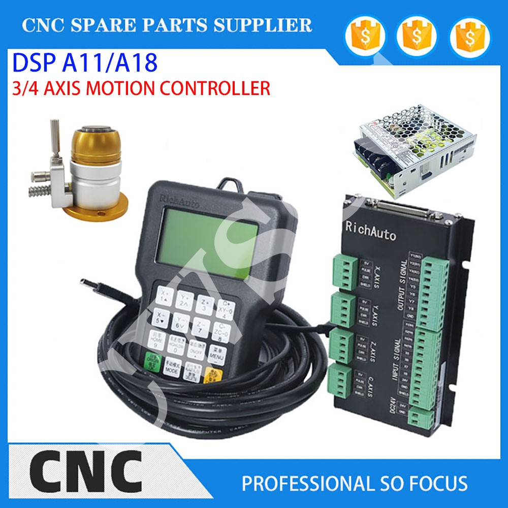 3-Achsen 4-Achsen-CNC-Werkzeug – Richauto A11 Dsp Controller 3 Axis Bewertung und Preis