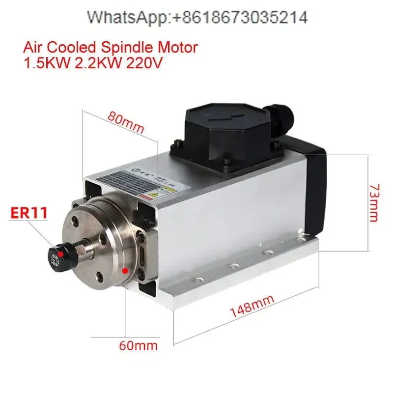 800W 1.5W 2.2KW 3.5KW 4.5KW 6K – Er20 Collet Chuck Spindle Motor 220V Bewertung und Preis